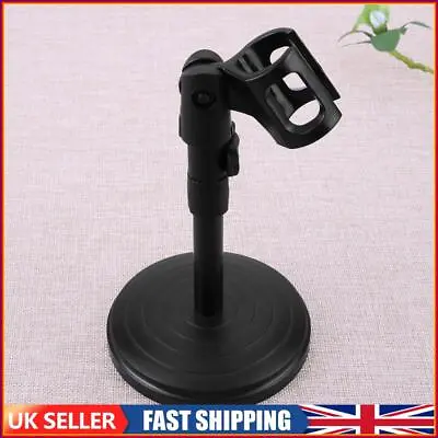 Foldable Desk Table Microphone Clip Stand Mic Tripod Adjustable Holder • £8.09