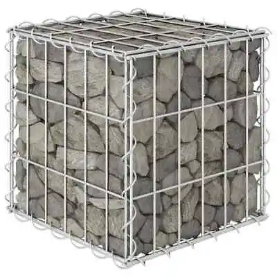 Garden Cube Gabion Raised Bed Galvanised Steel Stone Basket Raised Bed Wire Cage • £19.94