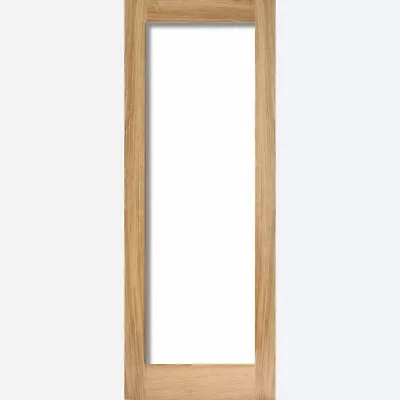 External Oak Pattern 10 Clear Glass Doors • £184.99