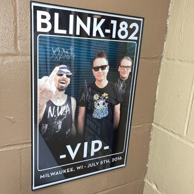 $225 • Buy Blink 182, Signed Poster, Milwaukee 2016