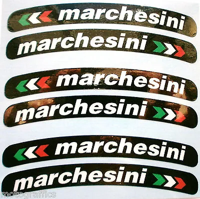 Marchesini Laminated Wheel Rim Logo Sticker Decal X 8 Ducati Aprilia  • $11.19