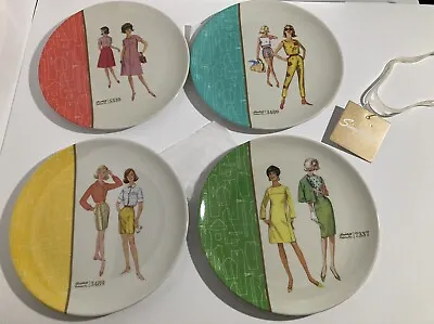 Simplicity Melamine Plates Vintage Patterns On Plates. 7” In Diameter New W/tags • $57.99