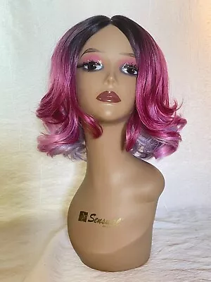 Sis Wig Sassy-Mimi Wavy Pink Lavender Ombre Wig Cosplay • $39.99