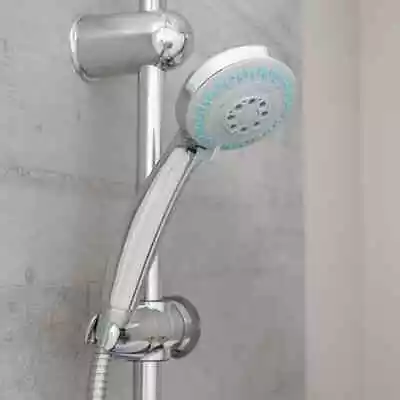 SCHÜTTE Overhead Shower Set With LED Lights Chrome Head Bath Bathroom Home VidaX • £96.99