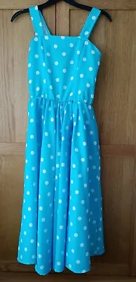 50's Polka Dot Circle Dress And Petticoat • £18