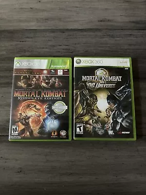 Mortal Kombat: Komplete Edition (Xbox 360) & Mortal Kombat Vs DC Universe - CIB • $38