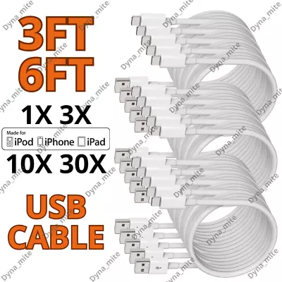 $3.99 • Buy USB IPhone Charger Fast For Apple Long Cable USB Lead 6 7 8 X XS XR 11 12 13 LOT