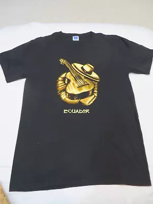 Vintage Equinoccio Ecuador South America Pride  Black T-Shirt Size X- Large XL • $9.99