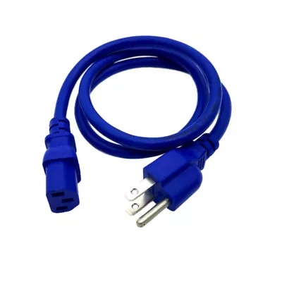 3ft Blue Power Cord For VIZIO TV VX32LHDTV10A VX32LHDTV20A • $8.87