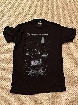 $5.99 • Buy Vtg Size Large Star Wars Empire Strikes Back T-Shirt Men's Black