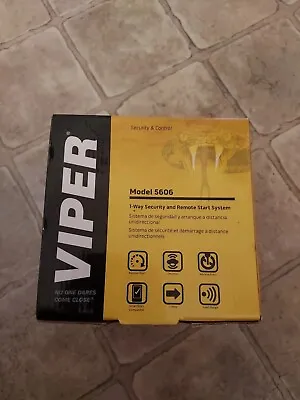 Viper 5606V 1 Way Car Alarm Security And Remote Start System  • $200