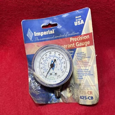 Imperial 425-cb Blue Replacement Gauge 250 Psi ⅛  Mnpt Brass  Free Shipping • $15.75