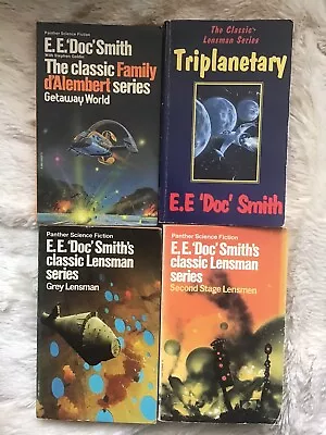 Vintage Paperback Books E.E Doc Smith Sci-fi Bundle X4 Lensman Series Rare • £4.49