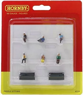 Hornby R7119 Sitting People - Pack Of Six People & Two Benches • £9.99