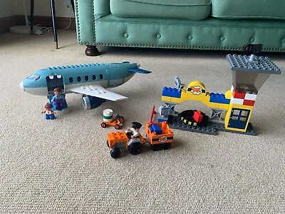 Vintage LEGO Duplo Airport & Plane 5595 Discontinued Missing 5 Pieces • $175