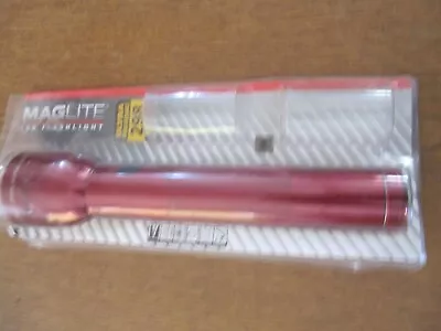 Maglite®  LED FLASH LIGHT 2 CELL D  Made In USA - Red- NEW New Open Package • $31.95