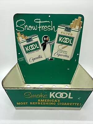 VINTAGE KOOL CIGARETTE MATCH Tin STORE DISPLAY Rare Snow Fresh • $54.99