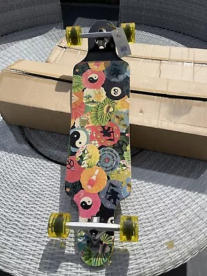 SALE 75% Off G Otcha 36 Inch Zombie Drop Through Longboard Surf Skateboard • £32.50