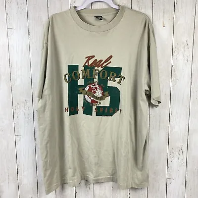 VINTAGE STUSSY Jesus Holy Spirit Shirt Single Stitch Graphic Witness Wear XXL • $39.99