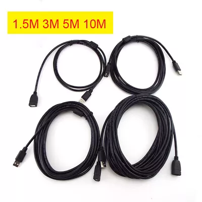 $3.62 • Buy 1.5/3/5/10M USB 2.0 Cable Male Female  Extension Data Charger Cord Wire Adapter