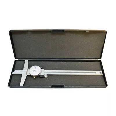 Stainless Steel 8  200mm Inch Metric Dual Reading Dial Caliper Ruler Mechanical • $34.99