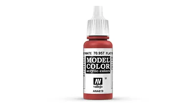 AV Vallejo Model Color 17ml - Flat Red (VAL957) • £3.99