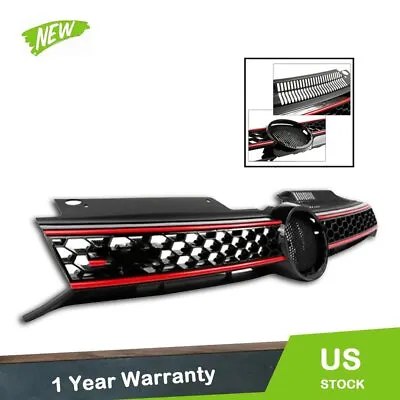 Front Upper Hood For 2010 11 12 2013 Vw Golf Gti/2014 Jetta Mk6 Tdi Grille Mesh • $41.14