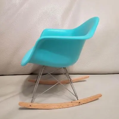 Vitra Design Museum Miniature Collection Eames Chair Color Blue 1/6 Size Used • $150