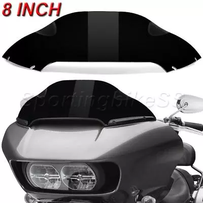 8  Wave Black Windscreen Windshield For Harley Road Glide FLTRX 2015-2023 2017 • $48.99