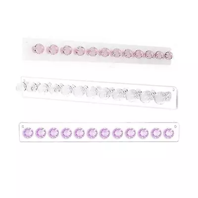 Acrylic Necklace Holder Wall Mounted Jewelry Hooks For Wardrobe Doors Door • £7.78