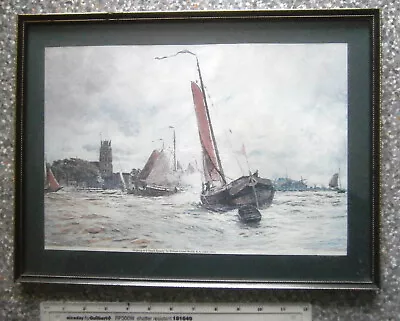 Framed Art Print – W.L Wyllie “Shipping In A Dutch Estuary” • £50