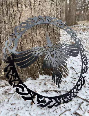 Norse Raven Metal Wall Art • $185