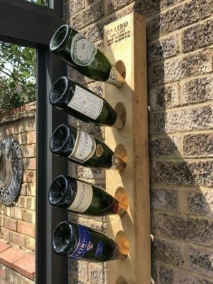 Sold at Auction: French Oak Champagne Riddling Rack stamped Champagne Mathelin, for 24 bottles