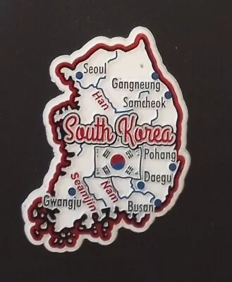 South Korea Map Fridge Magnet • $5.10