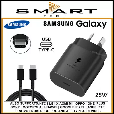 Genuine Original Samsung 25W Super FAST Wall Charger For S8/S9/S10/S20/S21+/S22 • $24.95