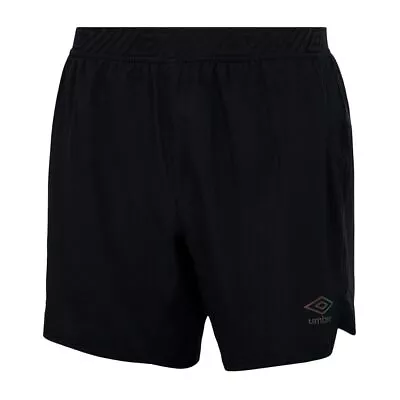 Umbro Stretch Waist Black Mens Elite Training Hybrid Shorts 55252U C44 • £22.99