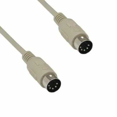 Kentek 10' MIDI DIN5 5 Pin Male To Male Cable For AT Style Keyboard To PC • $7.65