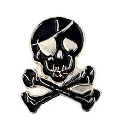 £2.95 • Buy Skull Badge Pin Death's Head WW2 Crossbones Jolly Roger Motorcycle Biker