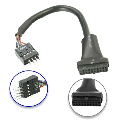 USB 3.0 20-Pin Header Female To USB 2.0 9-Pin Male Adapter Converter Cable • $3.28