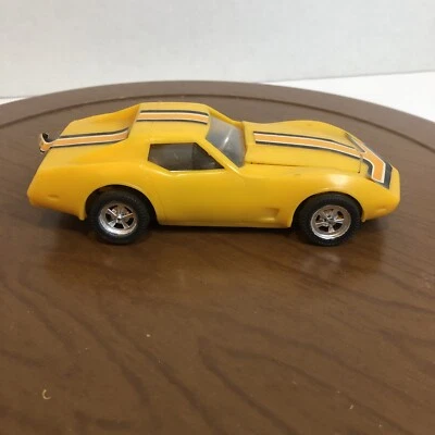$7 • Buy Vtg 1978 Zee Toys Yellow Chevrolet Corvette Friction Car~Le Mans Racing Parts