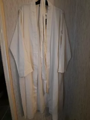 Bnwts Marks And Spencer Portfolio Dressing Gown Size 20 Long Cotton Dobby  • £20