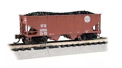 Bachmann Trains 19566 N Scale Western Maryland USRA 55-Ton 2-Bay Hopper #10956 • $29.95