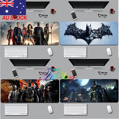 DC Heroes Batman Large Gaming Mouse Pad PC Desk Keyboard Mat Playmat • $20.99