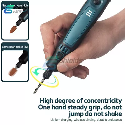 Small Electric Grinder Polishing Carving Tools Cordless Home Drill Rotary Tools • $21.99