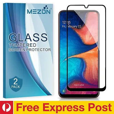 [2 Pack] Full Cover  Galaxy A90 5G Premium Tempered Glass 9H Protector By MEZON • $25.99