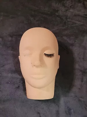 Lash Mannequin Head Practice Training Head Make Up And Lash Extension Rubber • $19.99