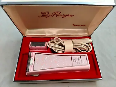 Vintage Pink Lady Remington Electric Shaver Razor With Case And Box • $13