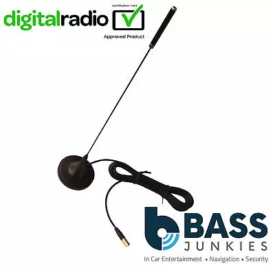 Car Radio Stereo Magnetic Mag Mount Digital DAB/DAB+ SMB Roof Aerial Antenna • £19.95