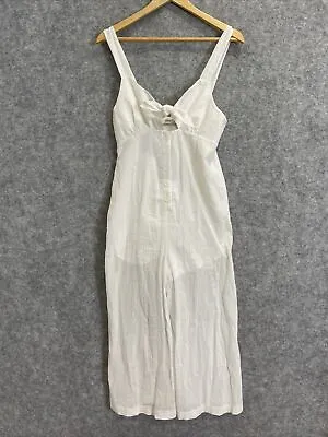 Alice McCall Women's Designer Boho White FOREVER Cotton Pant Jumpsuit 8/XS (723 • $74.25