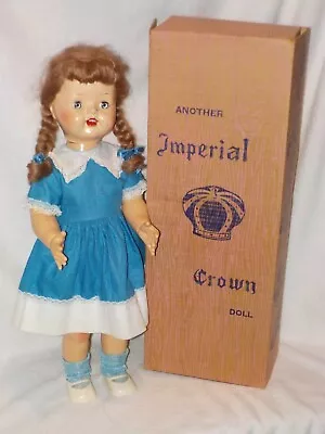 19  Vintage Hard Plastic Tina Toddler Walking Doll By Imperial Crown Dolls W/Box • $49.99